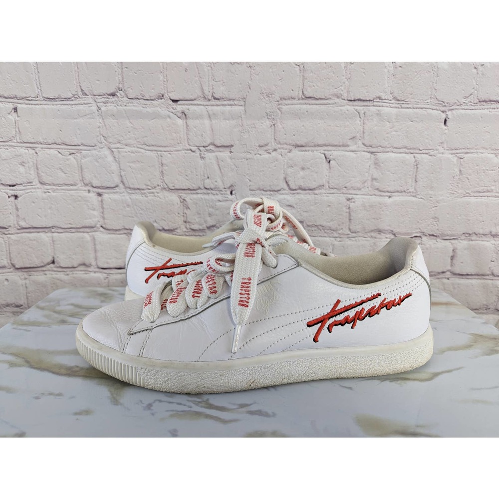 Puma Clyde X Trapstar White Leather Sneaker Men's Size 10.5